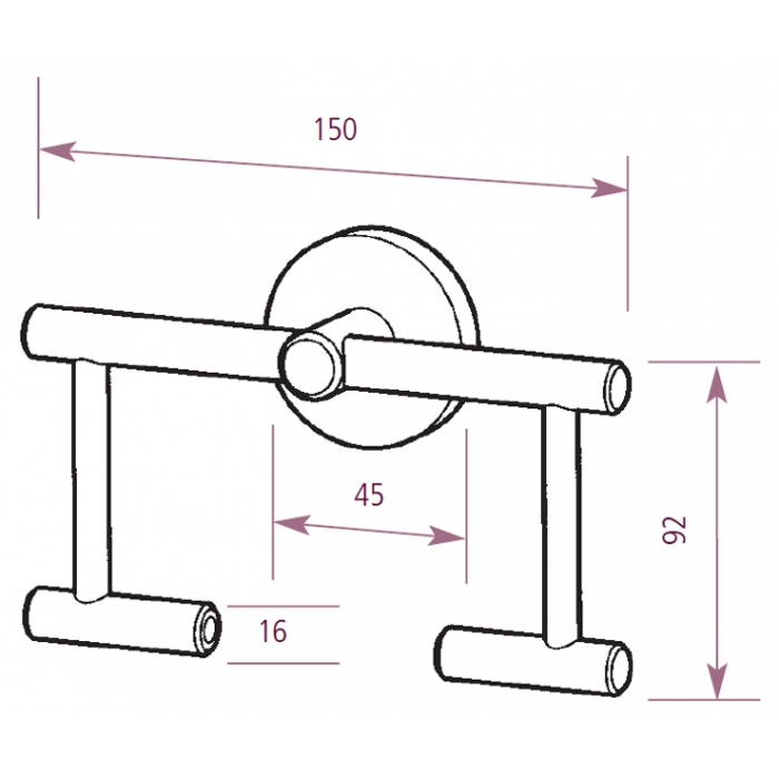 Chrome Satin & Polished Stainless Steel Toilet Roll Holder