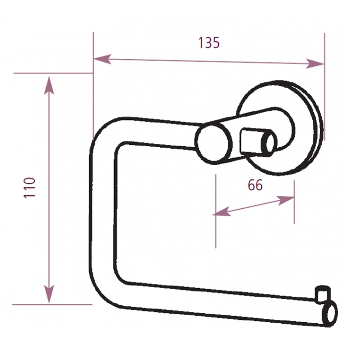 Prestige Chrome Stainless Steel Toilet Roll Dispenser