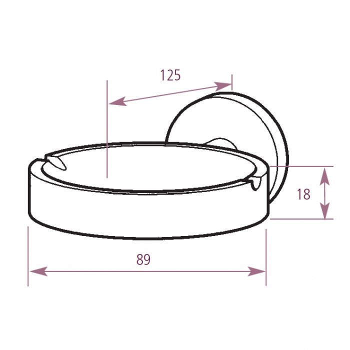 Anti-Theft Soap Dish Prestige - CAD