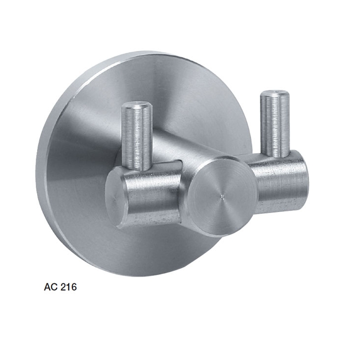 Prestige Chrome Twin Stainless Steel Robe Hook 45mm