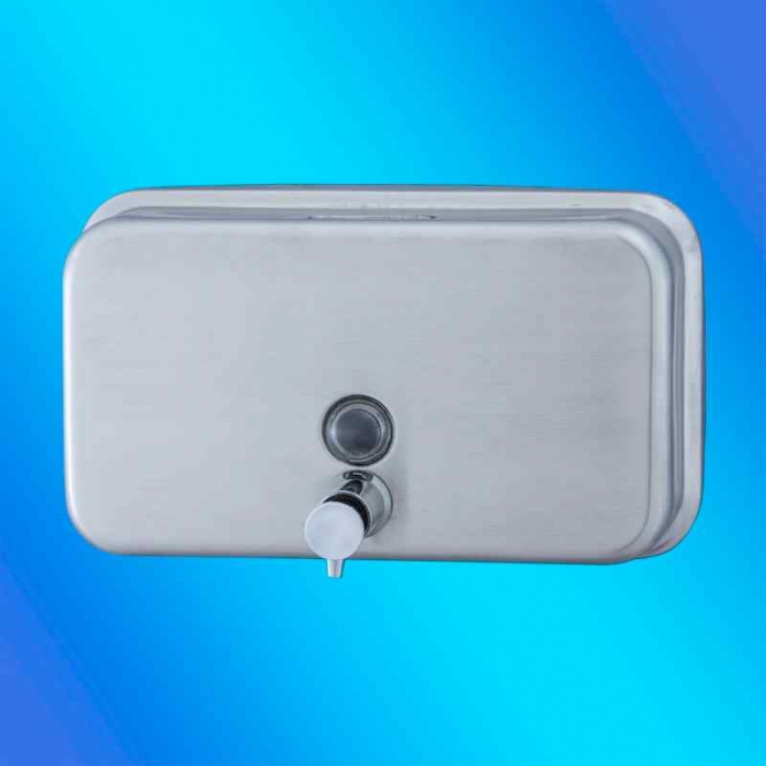 Prestige Horizontal Brushed Stainless Steel Soap Dispenser 1000ml background