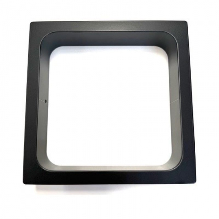 Prestige Sugatsune Square Waste Chute Smooth Matt Black - 170mm inner view - AN-KH015-HLSMB