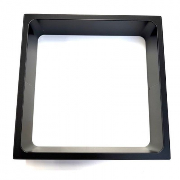 Prestige Sugatsune Smooth Matt Black Square Waste Chute - 300mm FULL INNER IMAGE - AN-KH028-HLSMB