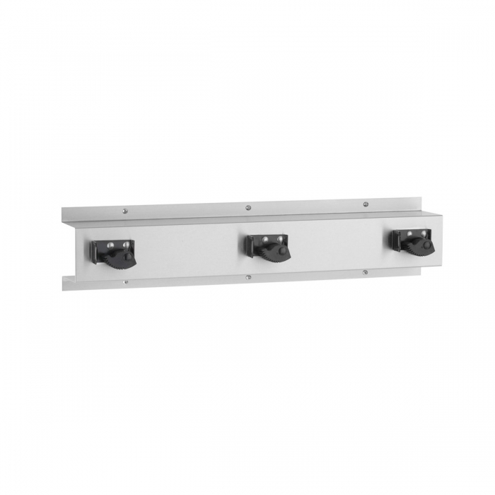 Bobrick Surface Mounted Mop and Broom Holder -  Satin Stainless Steel image - B223x36