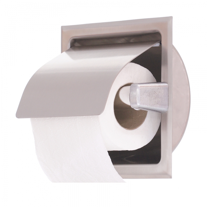 B6637 Recessed Toilet Roll Dispenser Bobrick - Side