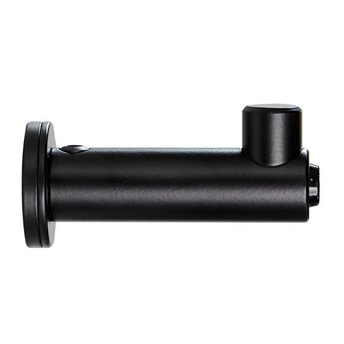 Bobrick Fino Surface Mounted Coat Hook with Bumper- Matt Black image length way - B9541.MBLK