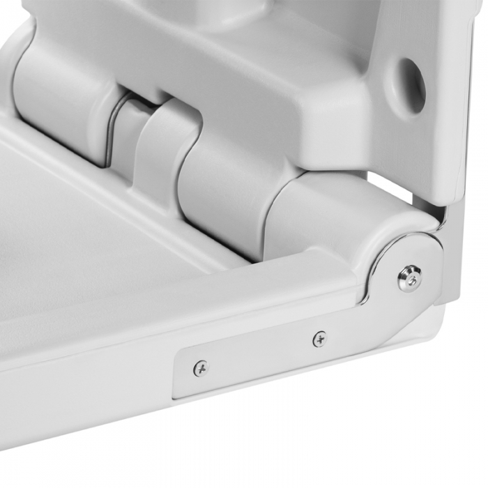 Safe Hands Baby Changing Table Wall Mounted Vertical close up of hinges - BABH88