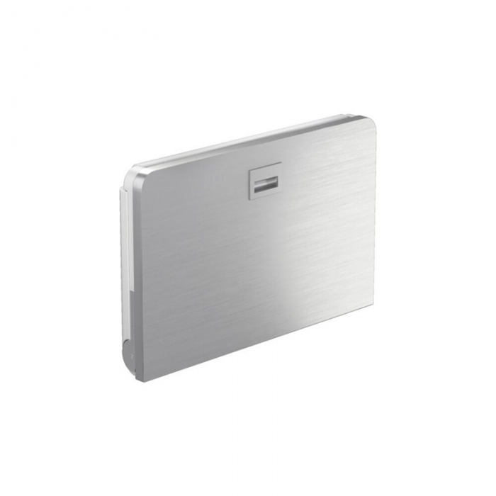 Safe Hands Horizontal Wall Mounted Baby Changing Unit Brushed Stainless Steel
