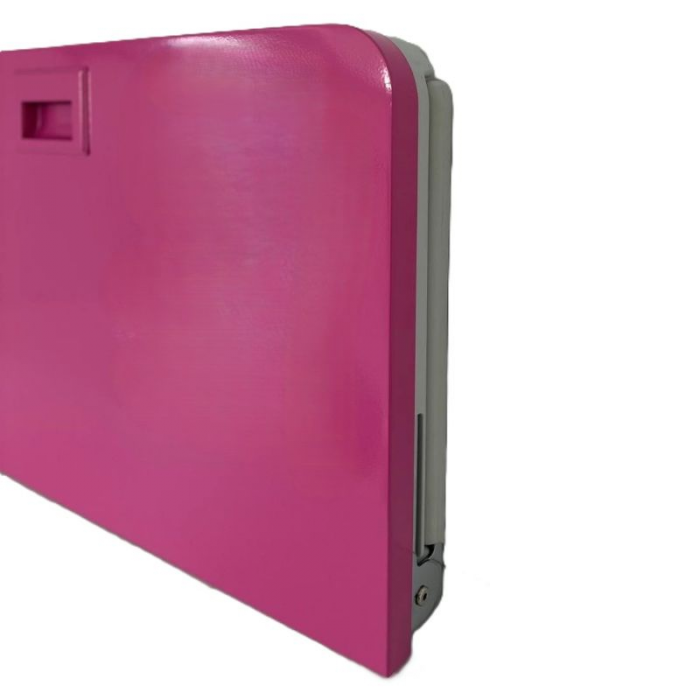 Genwec Custom Colour Horizontal Baby Changing Unit Stainless Steel side view - GW07050401-CC
