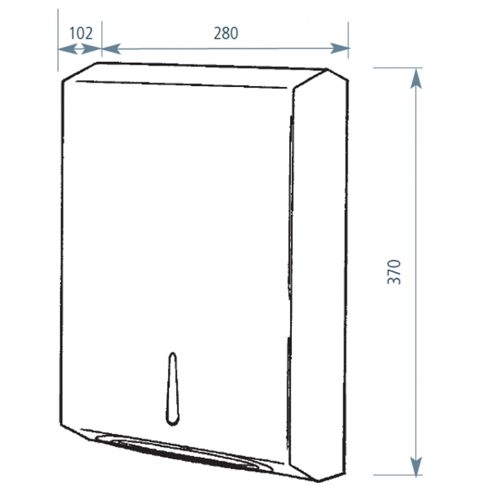 Dolphin Stainless Steel Maxi Paper Towel Dispenser