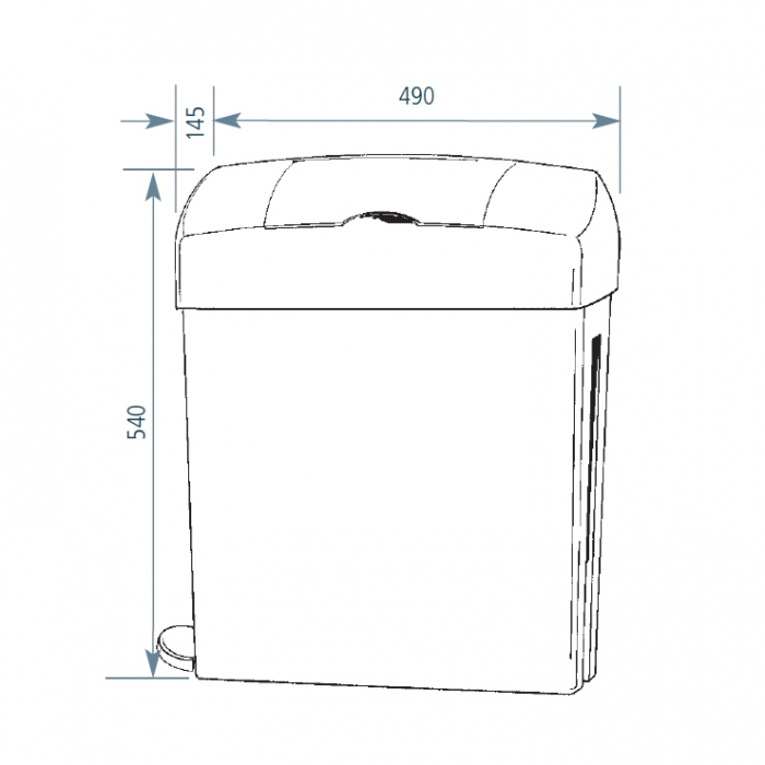 Sanitary Bin 25 Litres Prestige