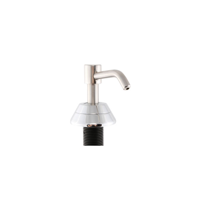 Brushed Stainless Steel Counter Mounted Soap Dispenser 