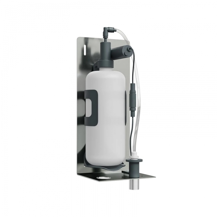 Dolphin Behind Mirror Soap Dispenser Chrome 1000ml white background BC634