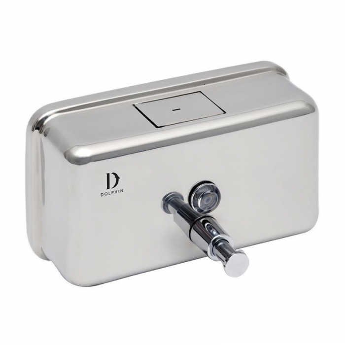 Dolphin Stainless Steel Horizontal Soap Dispenser 1200ml Polished