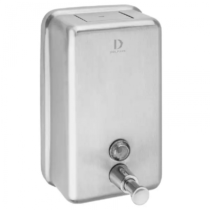 Dolphin Stainless Steel Vertical Soap Dispenser - Brushed Version