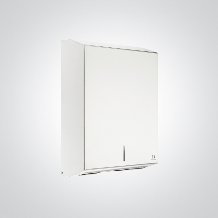 Dolphin White Metal Maxi C Fold Paper Towel Dispenser 