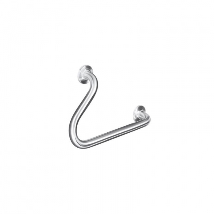 Prestige Right Hand 45° Angled Grab Rail 500mm x 270mm - Satin Stainless Steel