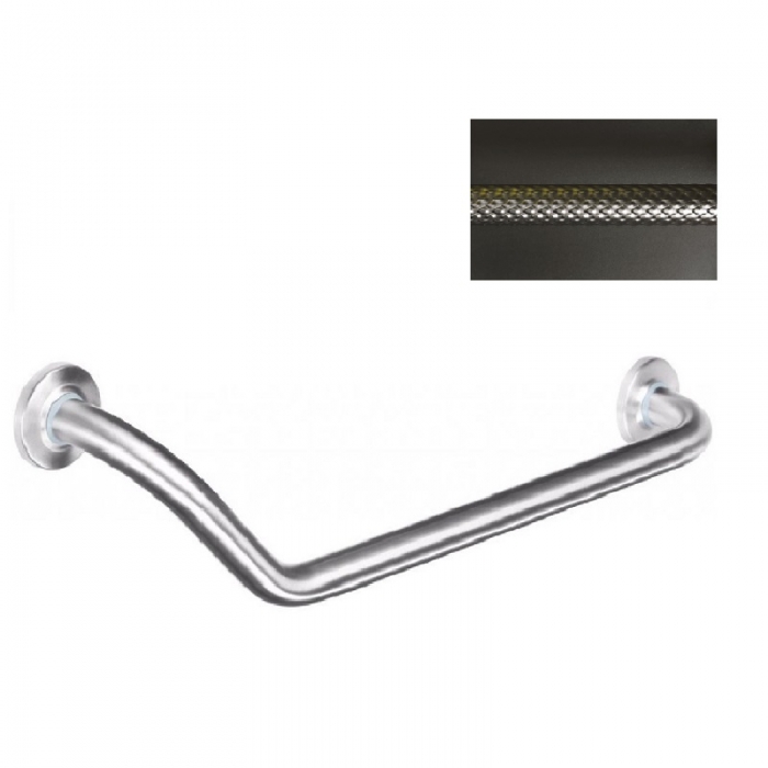 Dolphin Prestige Angled Grab Rail 700mm Right Textured