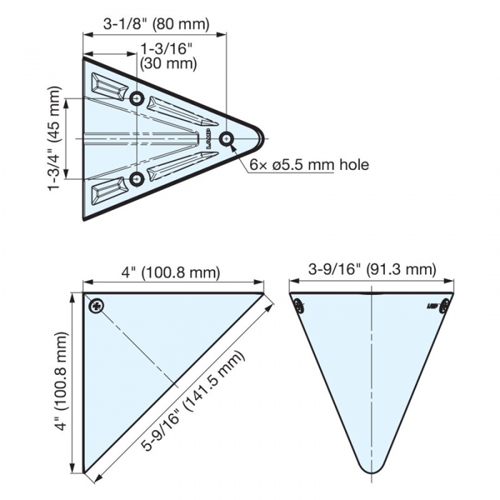 BK-TR100-WT Size