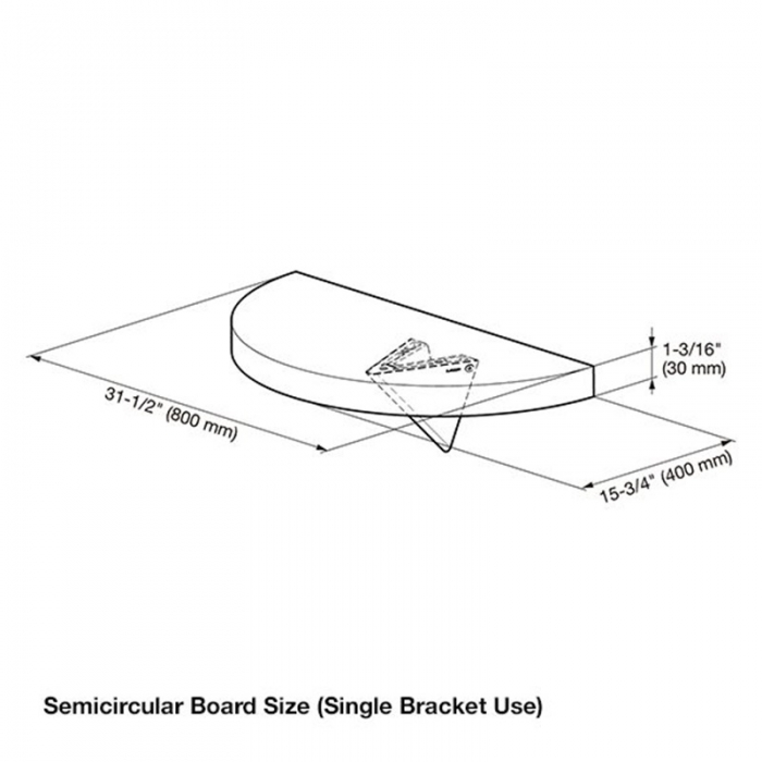 BK-TR200-SL Semi Circular Board