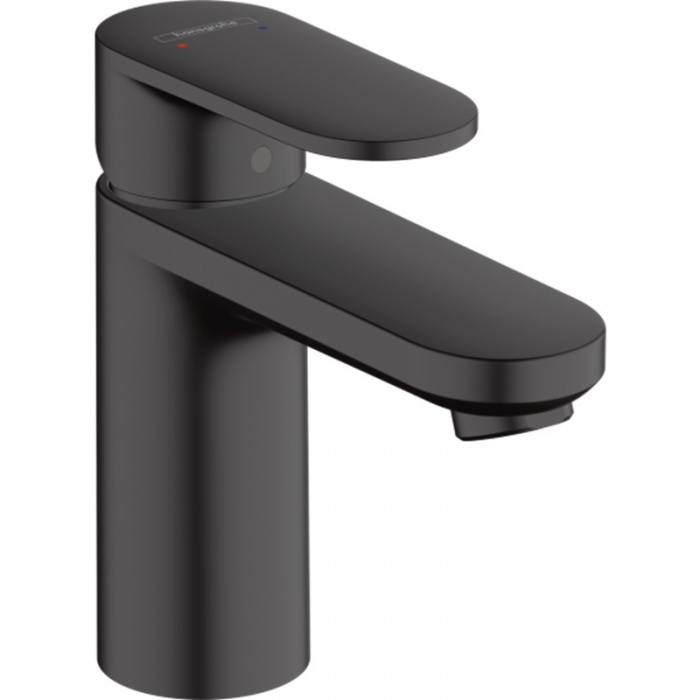 Hansgrohe Vernis Blend Single lever basin mixer 100 without waste set - Matt Black Plain Image