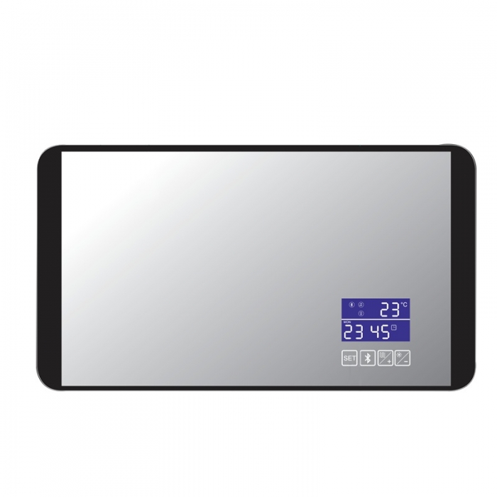  JTP Digital Matt Black LED Bluetooth Mirror