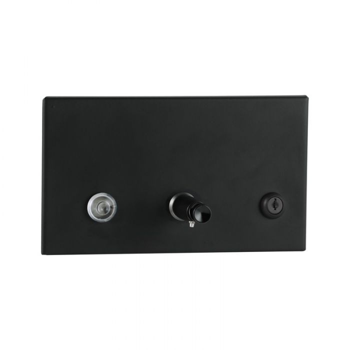 Bobrick Trimline 1.3L Matt Black Recessed Liquid Soap Dispenser image - B306.MBLK