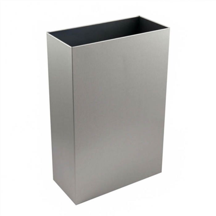 Synergise Stainless Steel Open Top Waste Bin 30 Litre on a white background - PL71MBS