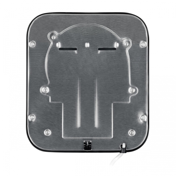 Cube Automatic Hand Dryer With Hepa Filter - Matt Black - Back Plate
