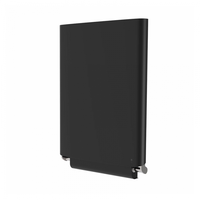 Dan Dryer Designer Vertical Baby Changing Table - Black - Closed White Background