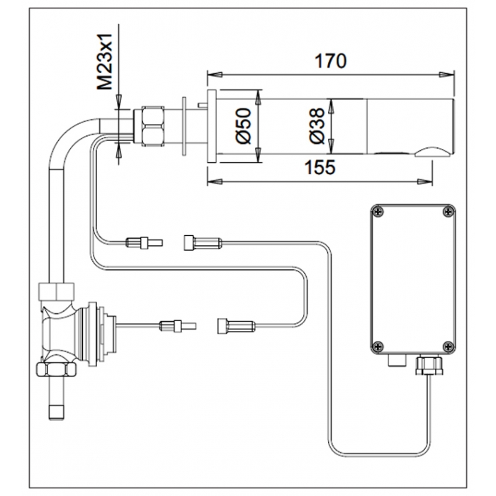 Dolphin Panel Mounted Electronic Battery Tap 