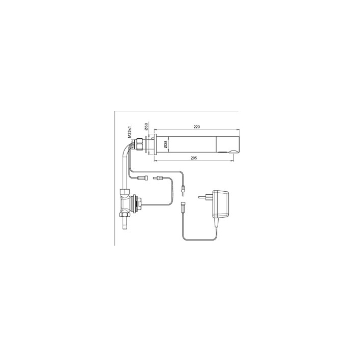 Chrome Stainless Steel Panel Mounted Electronic Infrared Tap Transformer