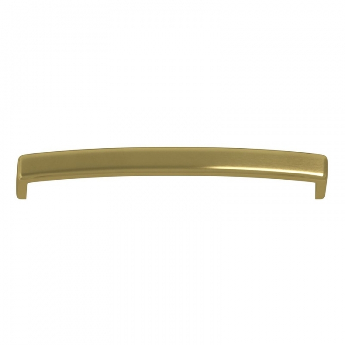 Prestige 170mm Brushed Brass Chunky D-Shape Handle close up image - CNPW106213
