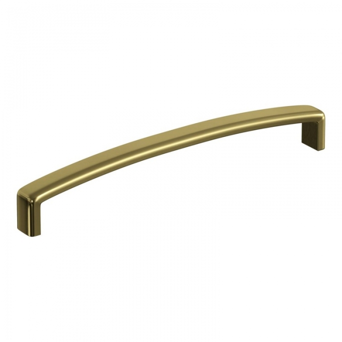 Prestige 170mm Brushed Brass Chunky D-Shape Handle side image - CNPW106213
