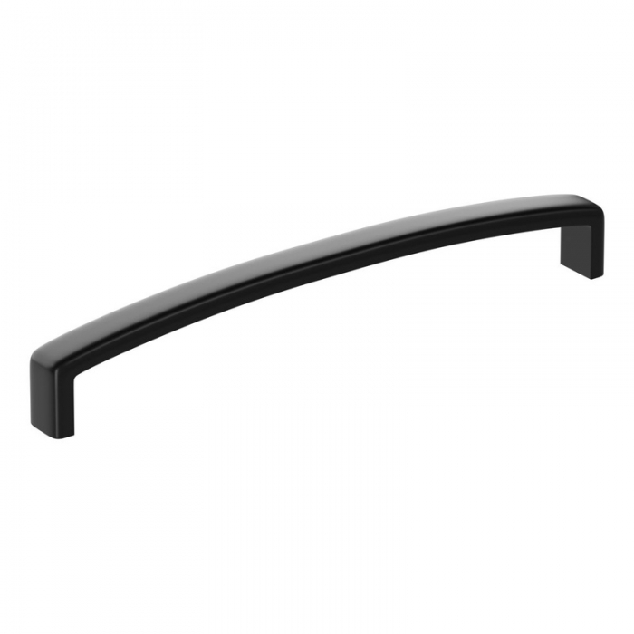 Prestige 170mm Matt Black Chunky D-Shape Handle side image - CNPW106214