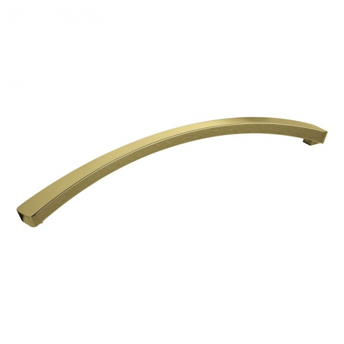 Prestige Brushed Brass 170mm Bow Handle close up side image - CNPW106217