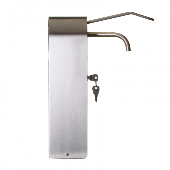 Surgeon Stainless Steel Soap Dispenser - Side