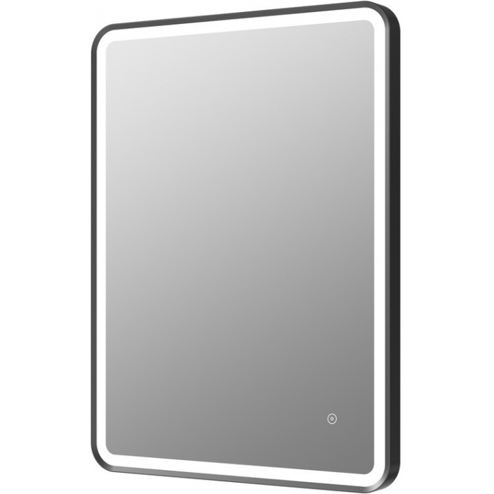 Haworth 600mm Rectangle Front-Lit LED Mirror - Matt Black