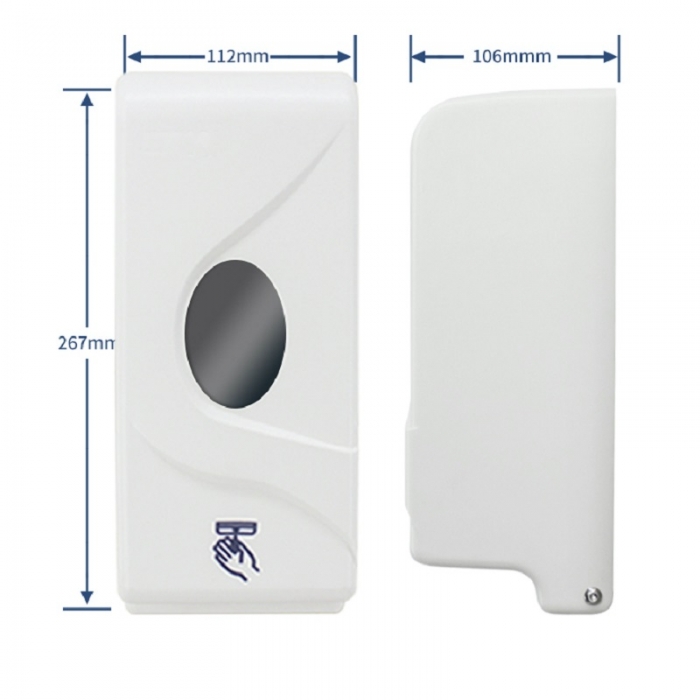 Prestige Automatic Soap Dispenser White 800ml Dimensions