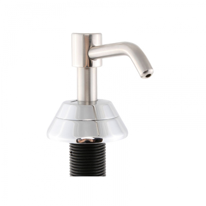 Vanity Top Chrome Plated Soap Dispenser 63mm Plain Image
