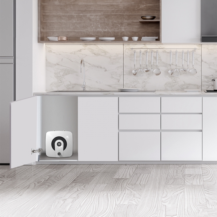 Dexpro Delux 2kW Digital Unvented Water Heater - 15Ltr in situ - DXU15D