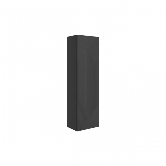 Prestige Matt Graphite Grey Featherstone 350mm Wall Hung 1 Door Tall Unit image - CNPW108510