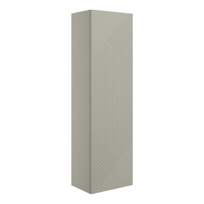 Prestige Matt Oak Featherstone 350mm Wall Hung 1 Door Tall Unit side image -  CNPW108509