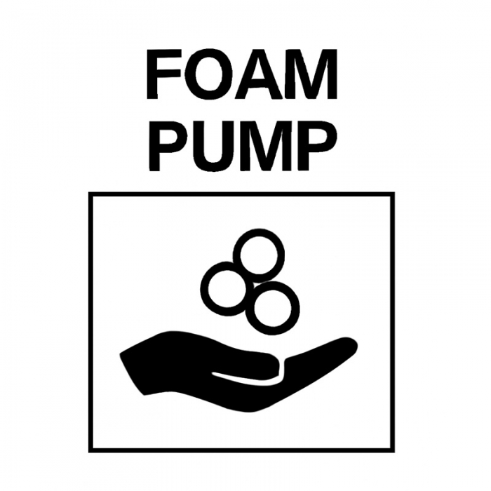 Prestige Ecoline 1 Ltr Automatic Foam Soap Dispenser - Matt Black Foam Soap Logo - E-1TFD/FMBK