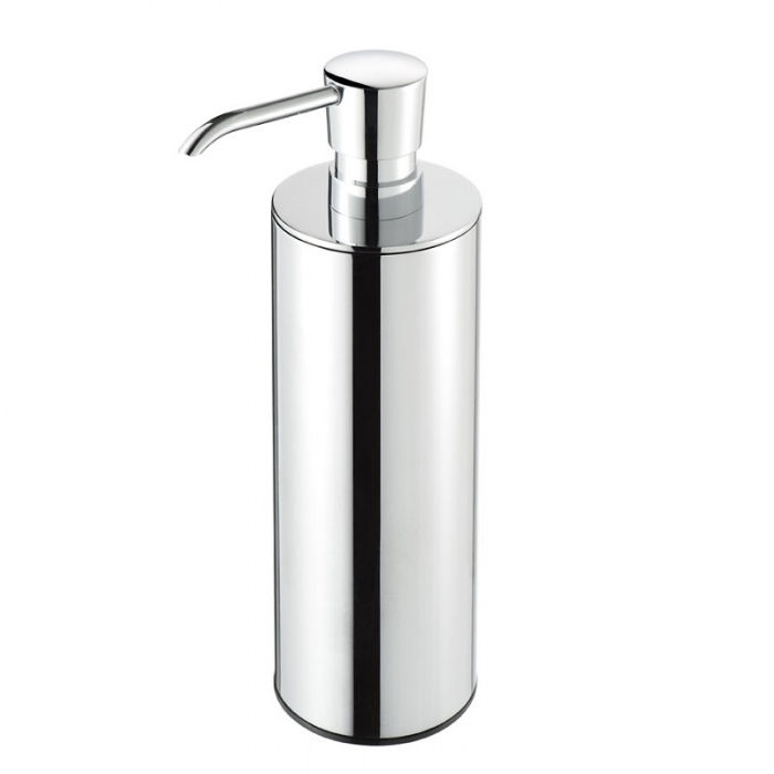 Free Standing Polished Stainless Steel Soap Dispenser