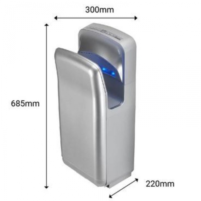 Gorillo Hand Dryer Silver - Cad Drawing