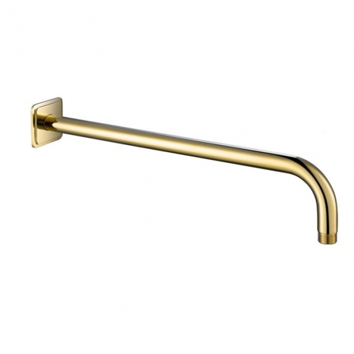 JTP Grosvenor Polished Gold 400mm Shower Arm image on a white background - GR300G