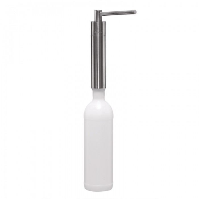 Prestige Counter Mounted Brushed Soap Dispenser 1000ml - With Bottle