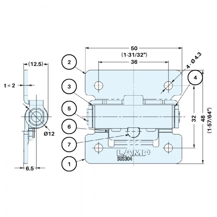  Prestige Sugatsune Stainless Steel Torque Hinge