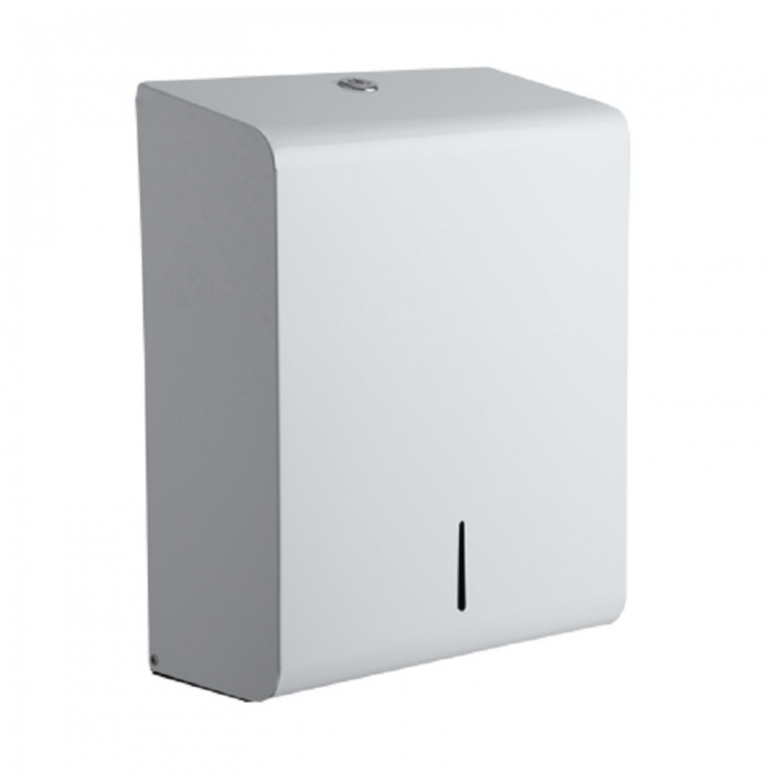 Opal White Metal Hand Towel Dispenser